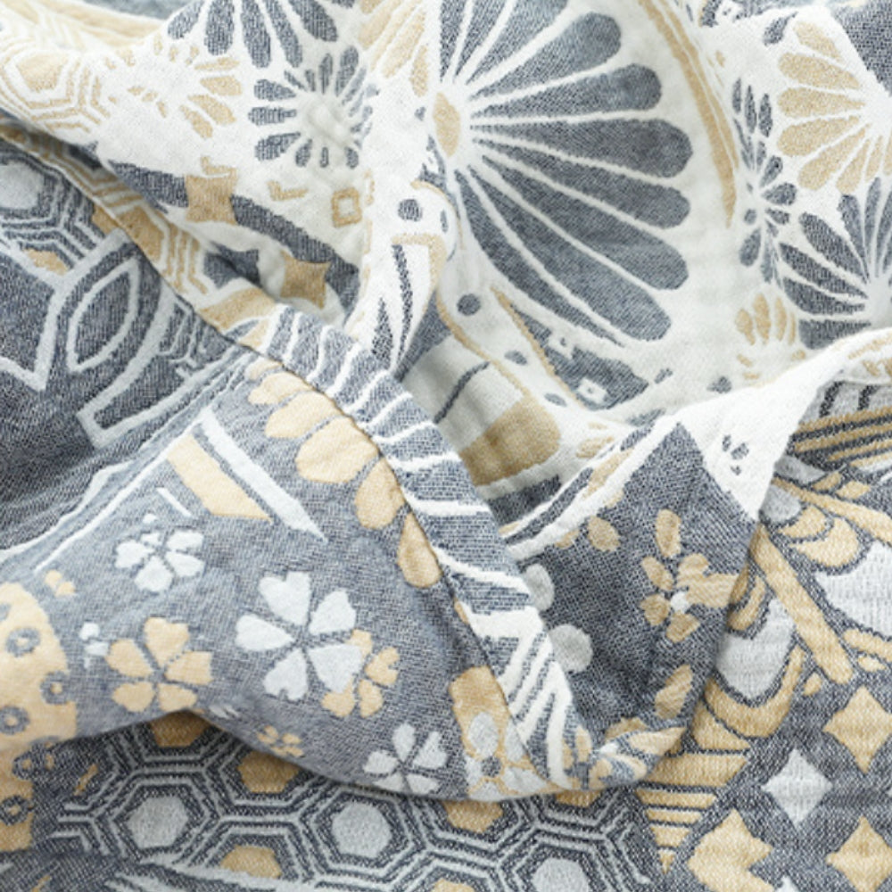 LoungeYard | Joyful Haven Four-Layer Cotton Blanket — product view 3