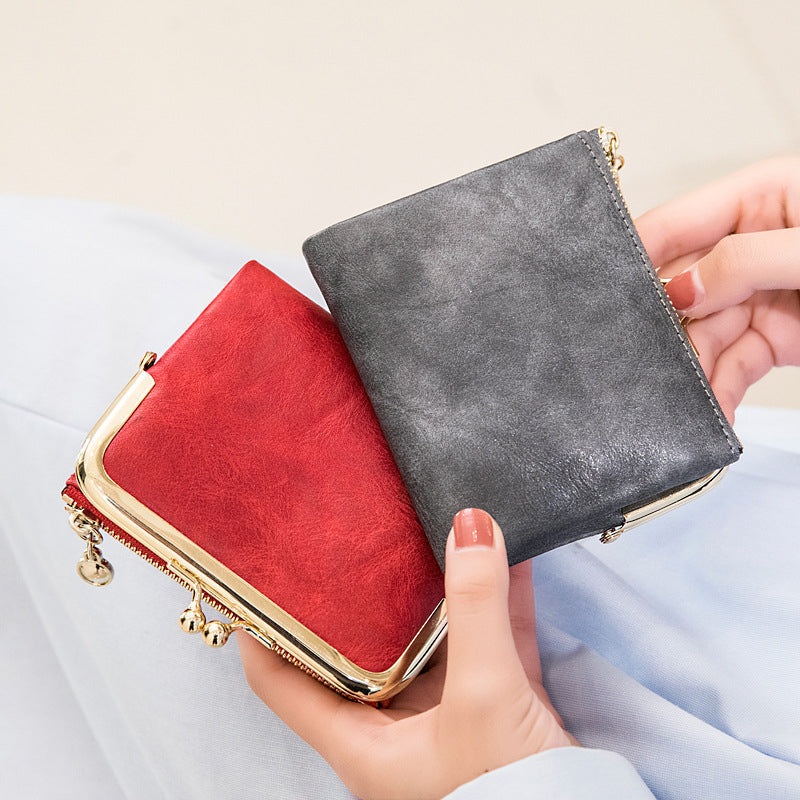 LoungeYard | Mini Fashion Women's Square Short Wallet — product view 2