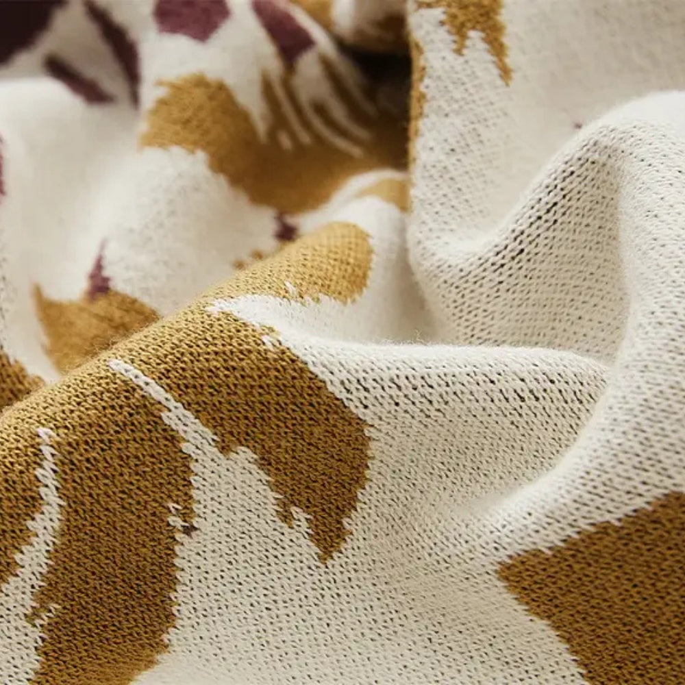 LoungeYard | Azura Boho Geometric Knit Blanket — product view 4