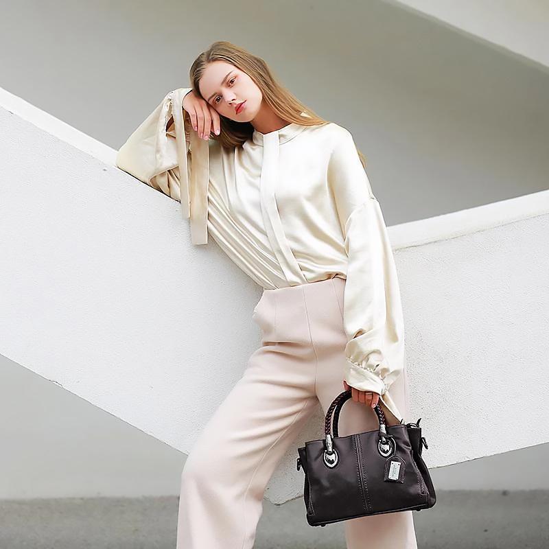 LoungeYard | Boston Leather Handbag for Women — product view 3