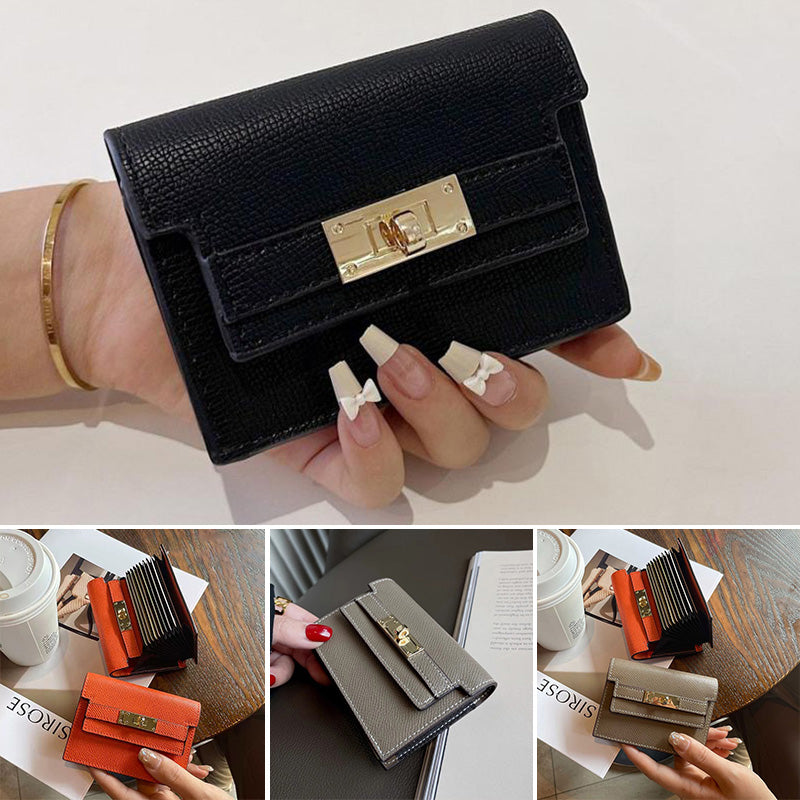 LoungeYard | Minimalist PU Leather Zipper Card Holder — product view 2