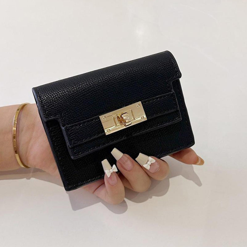 LoungeYard | Minimalist PU Leather Zipper Card Holder — product view 4