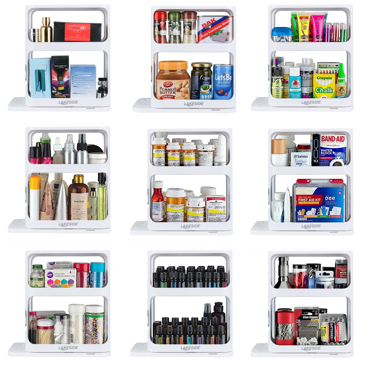 LoungeYard | LAKESIDE™ Rotating Spice Rack Organizer — product view 3