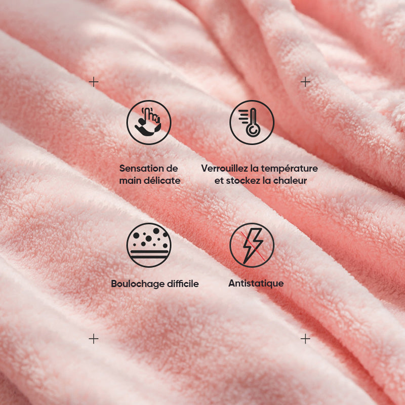Terry bathrobe made of soft cotton fabric Girly | LoungeYard — product view 3