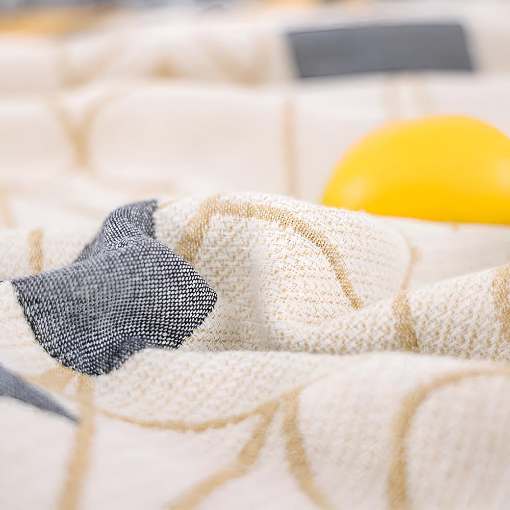 LoungeYard | Poker Patterns Cotton Blanket — product view 2