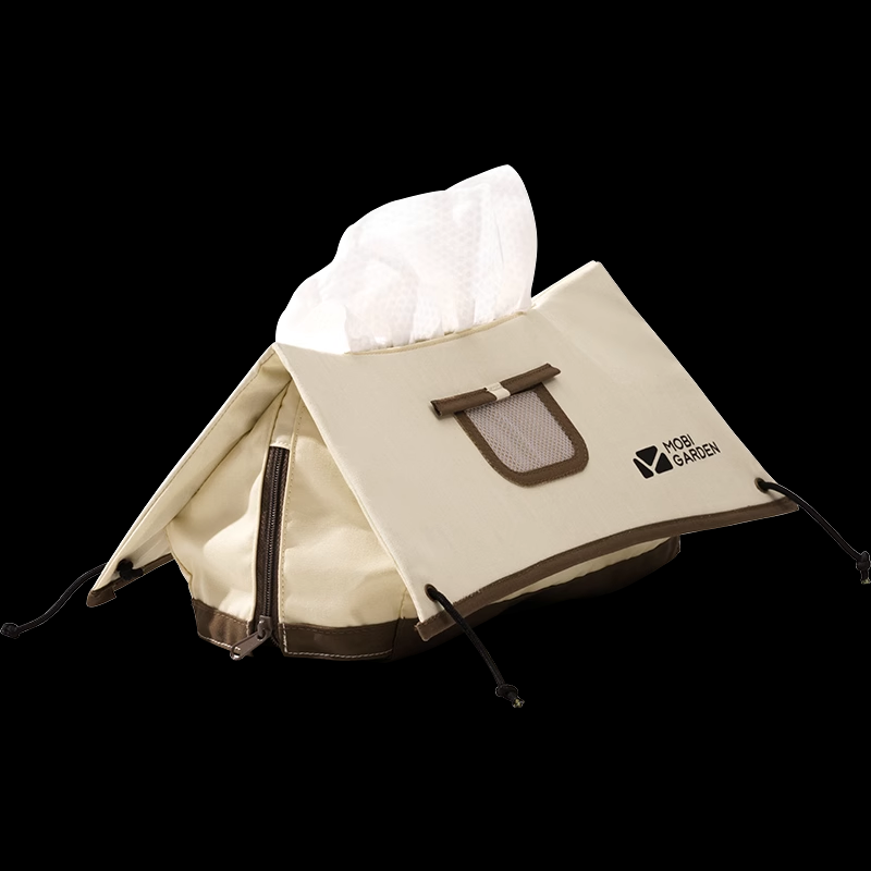 LoungeYard | Tent-Shaped Waterproof Tissue Box Roll Holder — product view 3