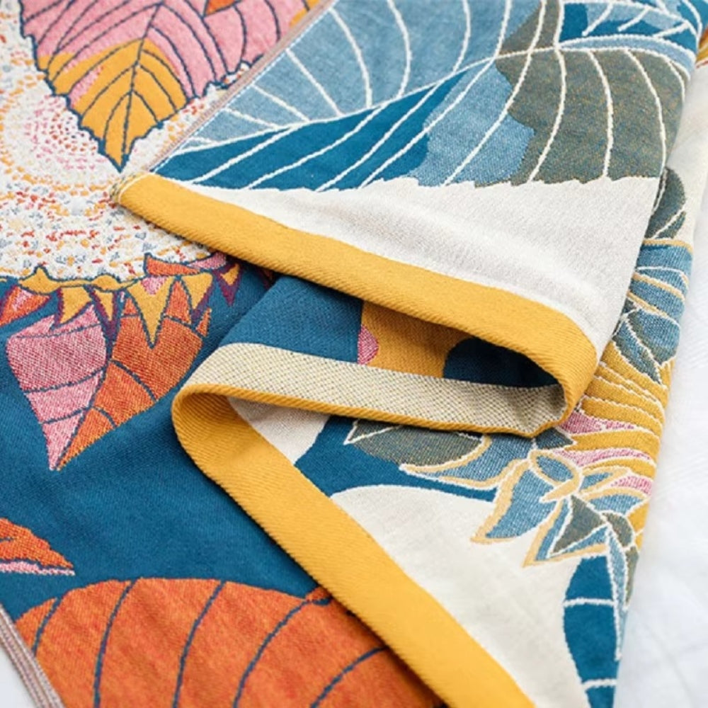LoungeYard | Savanna Bloom Cotton Bath Towel — product view 3
