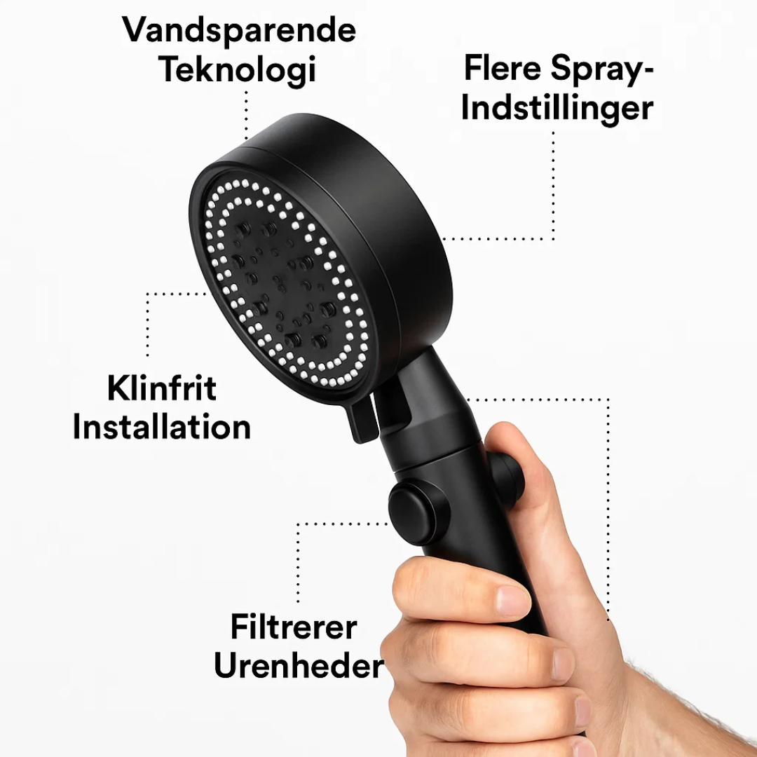 LoungeYard | HydroFlow Spa Showerhead Water-Saving Adjustable Features — product view 3