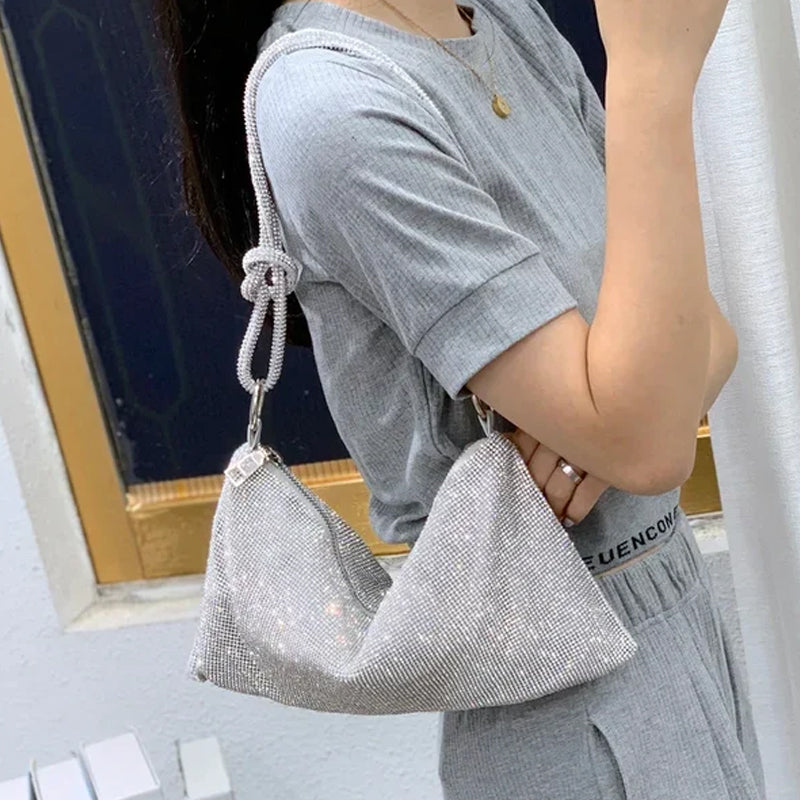 LoungeYard | Luxury Design Shiny Rhinestones Handbag — product view 2