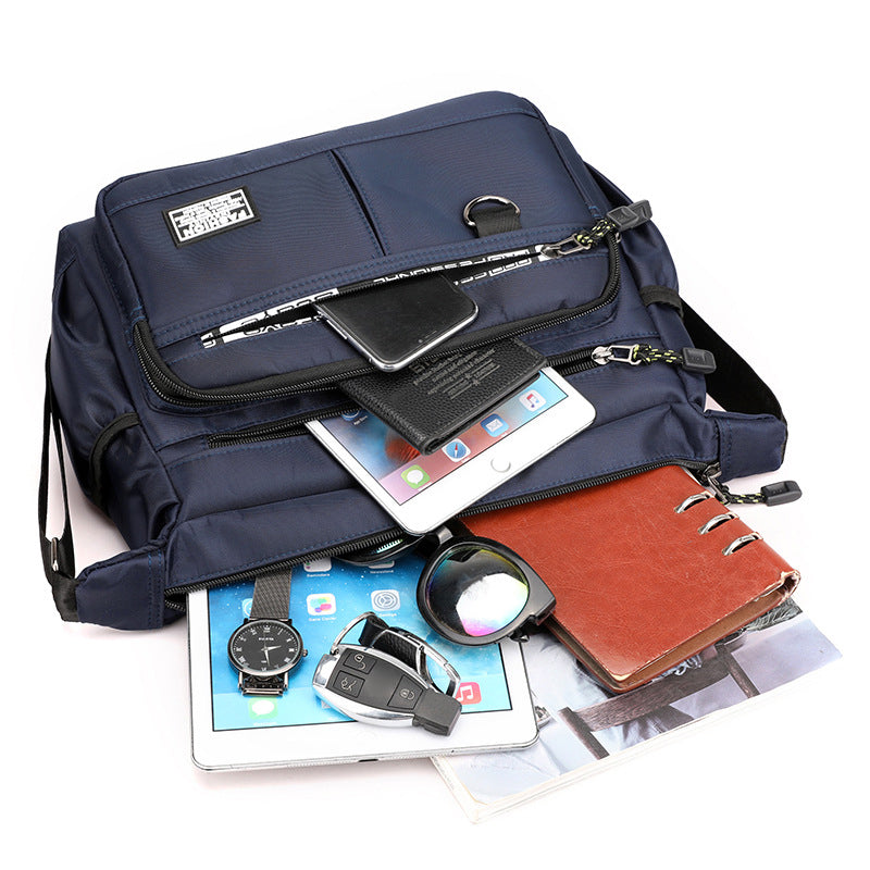 Men's messenger bag with multiple pockets | LoungeYard — product view 2