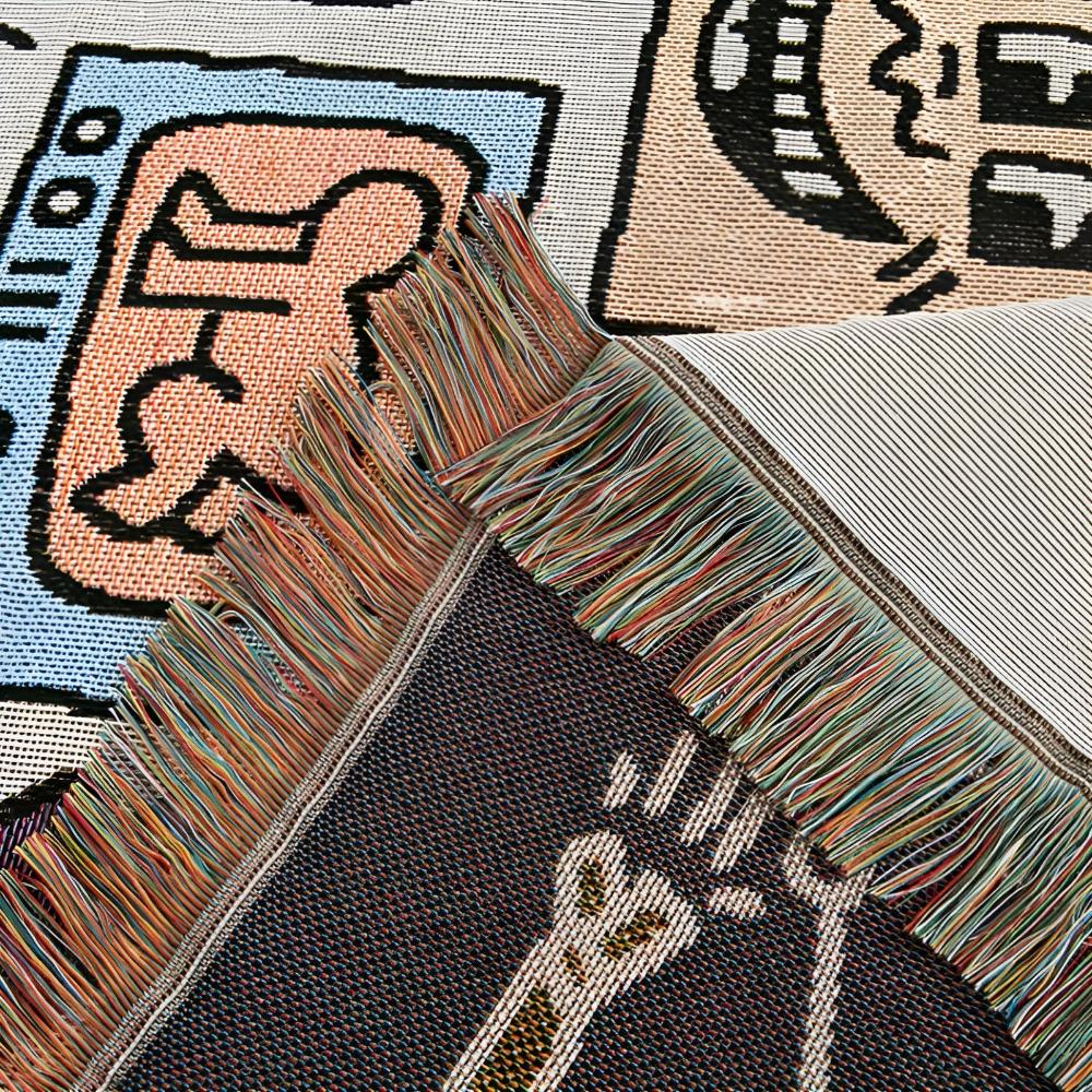 LoungeYard | Bold Expressions Tassel Blanket — product view 3