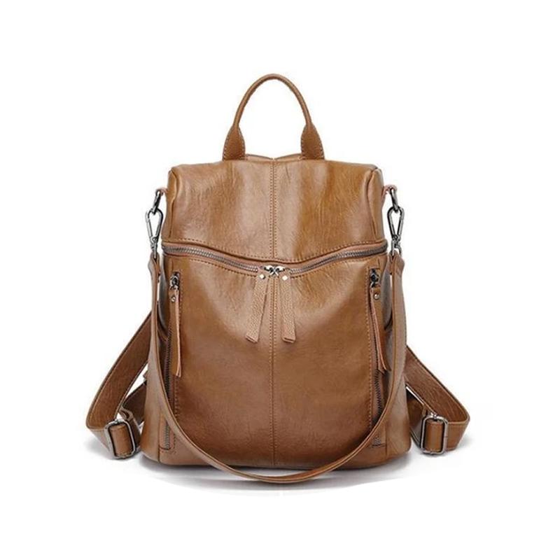 LoungeYard | Rucksack with large capacity - Full leather — product view 3