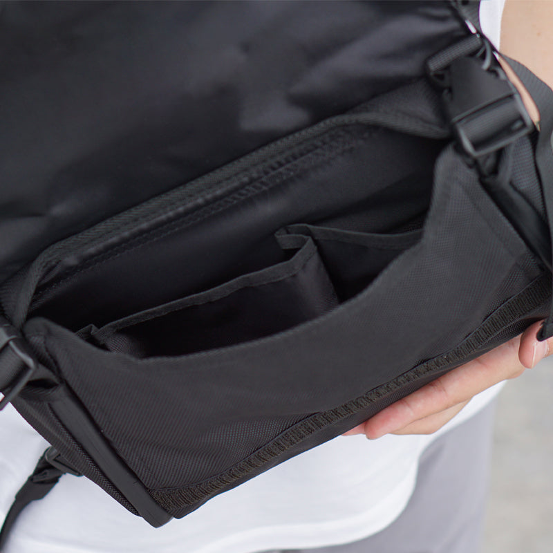 LoungeYard | 2-in-1 Backpack for Carrying The Complete Longboard, Skateboard or Surf Skate, with Large Capacity, Adjustable Strap, Stress Relief Ergonomic Design — product view 3