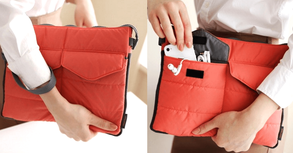 LoungeYard | Slim Bag-in-Bag - Made of polyester - Portable & small - Multiple zippered pockets - Easily fits in your suitcase — product view 4