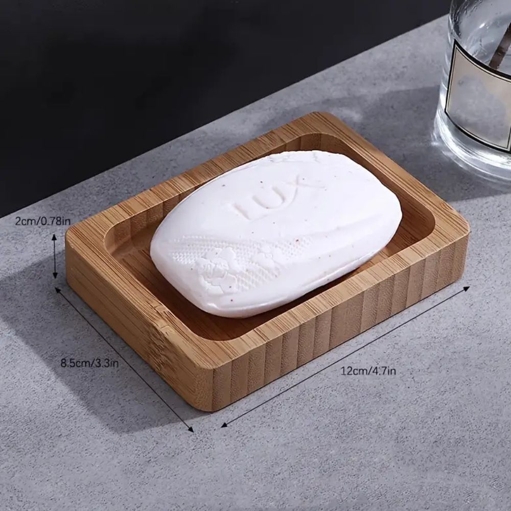 LoungeYard | Natural Wooden Soap Dish — product view 1