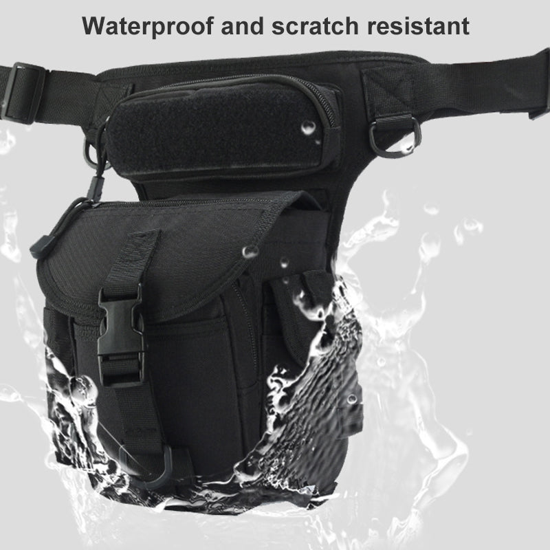 LoungeYard | Nylon Waterproof Men Tactical Waist Pack Leg Travel Belt Bag — product view 5