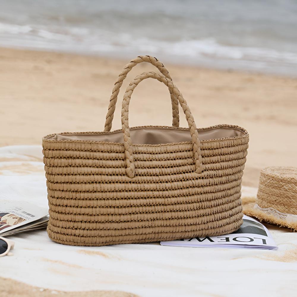 LoungeYard | Woven Straw Tote Bag — product view 5