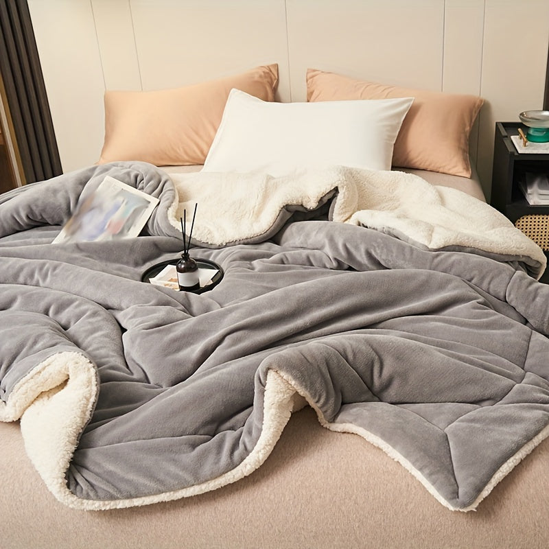 CozyWarm - Luxury Milk Fleece Blanket Double Layer LoungeYard — product view 2