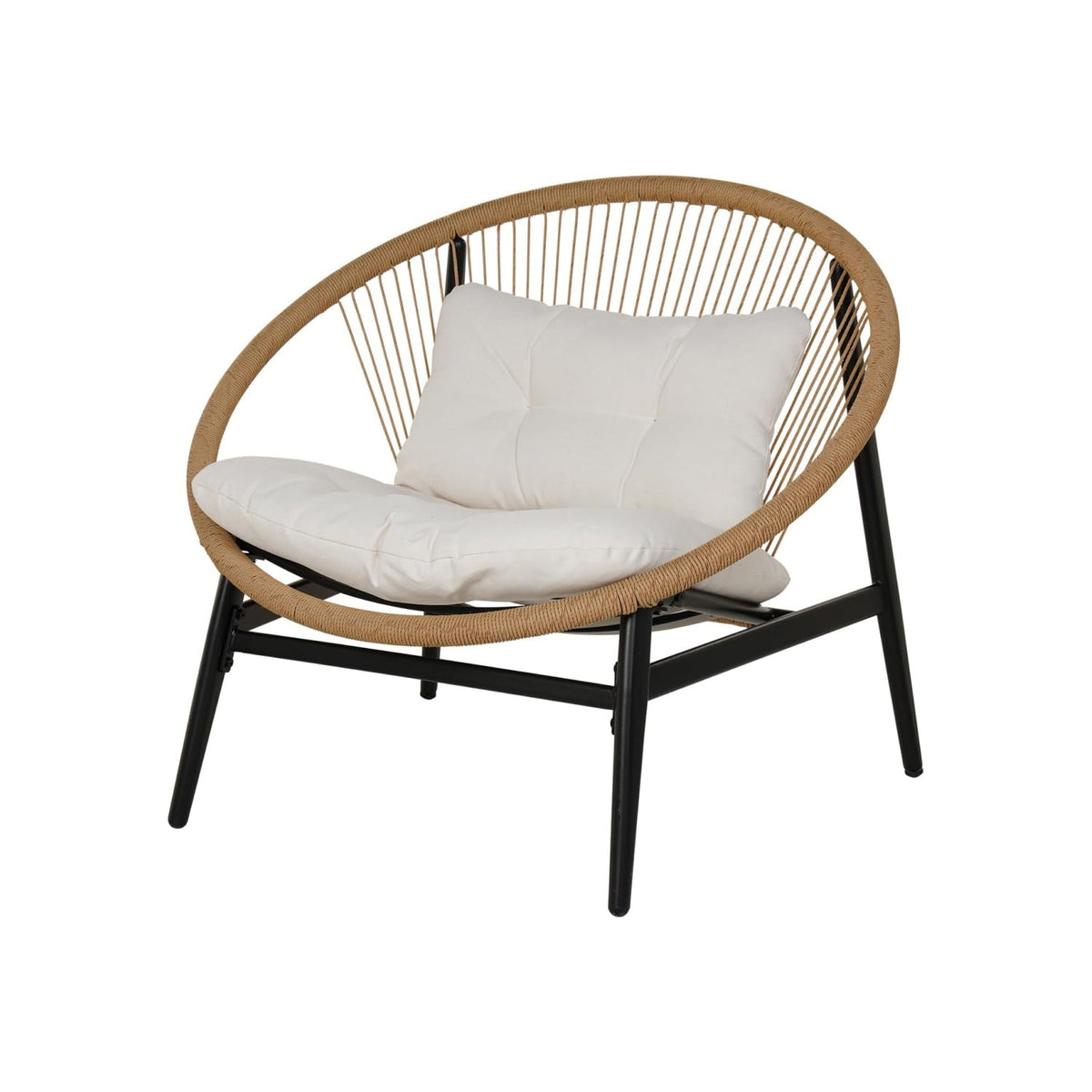 LOUNGE YARD Outdoor Furniture Set,Wicker Seating Set Oversized Chairs — product view 4