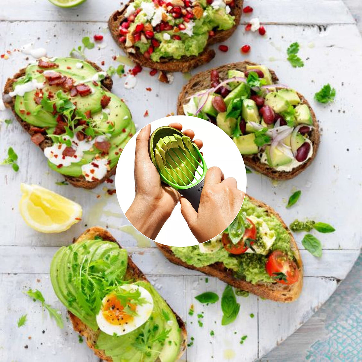 LoungeYard | 3-In-1 Avocado Slicer — product view 4