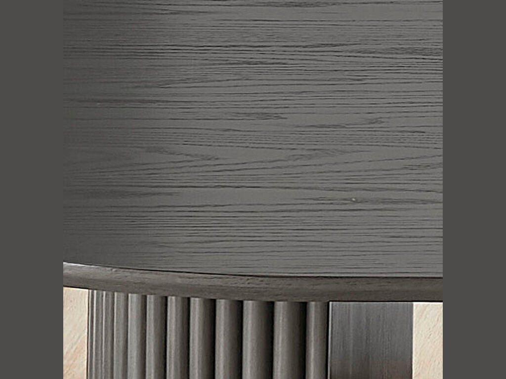 Valencia 7-Piece Grey Wood 80" Oval Top Modern Dining Table Set – 30068-3-7PC — product view 3