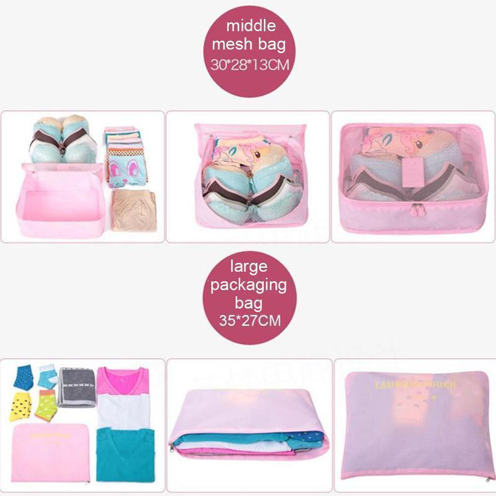 LoungeYard | Travel Clothing Storage Bag ( 1 Set, 6 PCs ) — product view 5