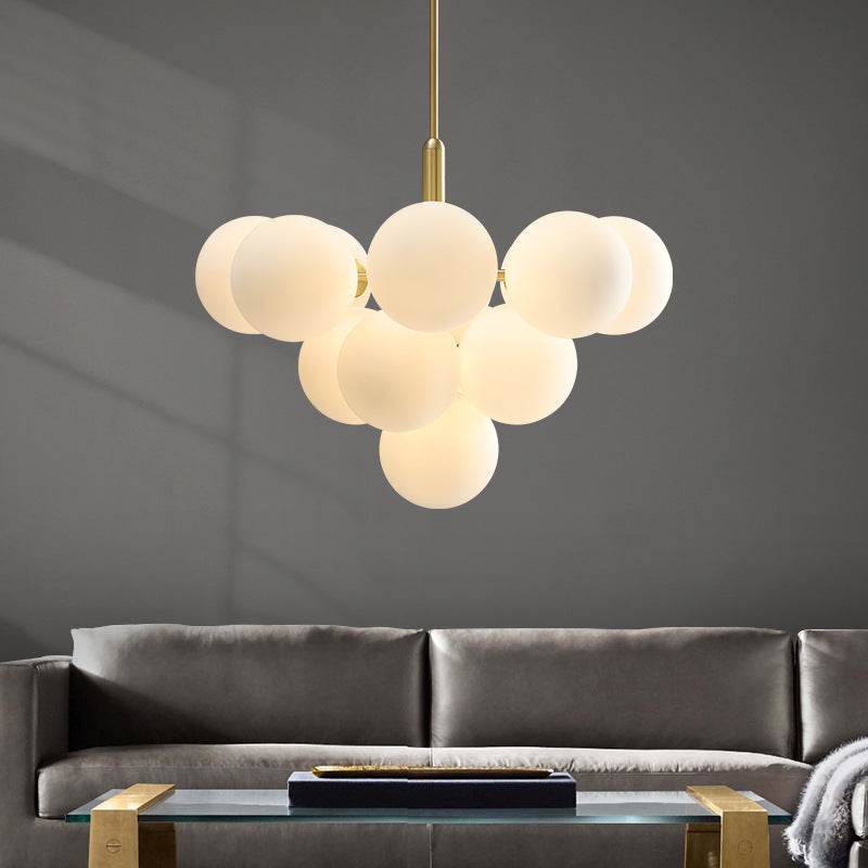 Valentina Nordic LED Chandelier Metal Glass Living Room/Bedroom — product view 2