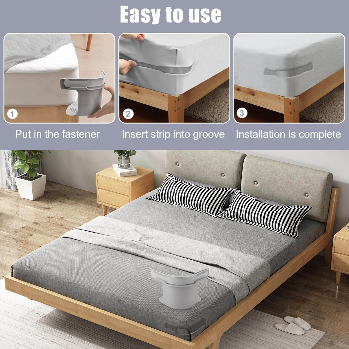 LoungeYard | BeddingFixer — For endless nights without slipping and crease stress — product view 3