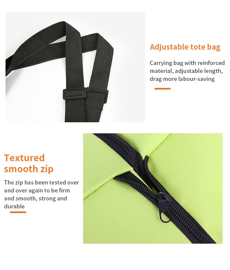 LoungeYard | Foldable green shopping bag — product view 7