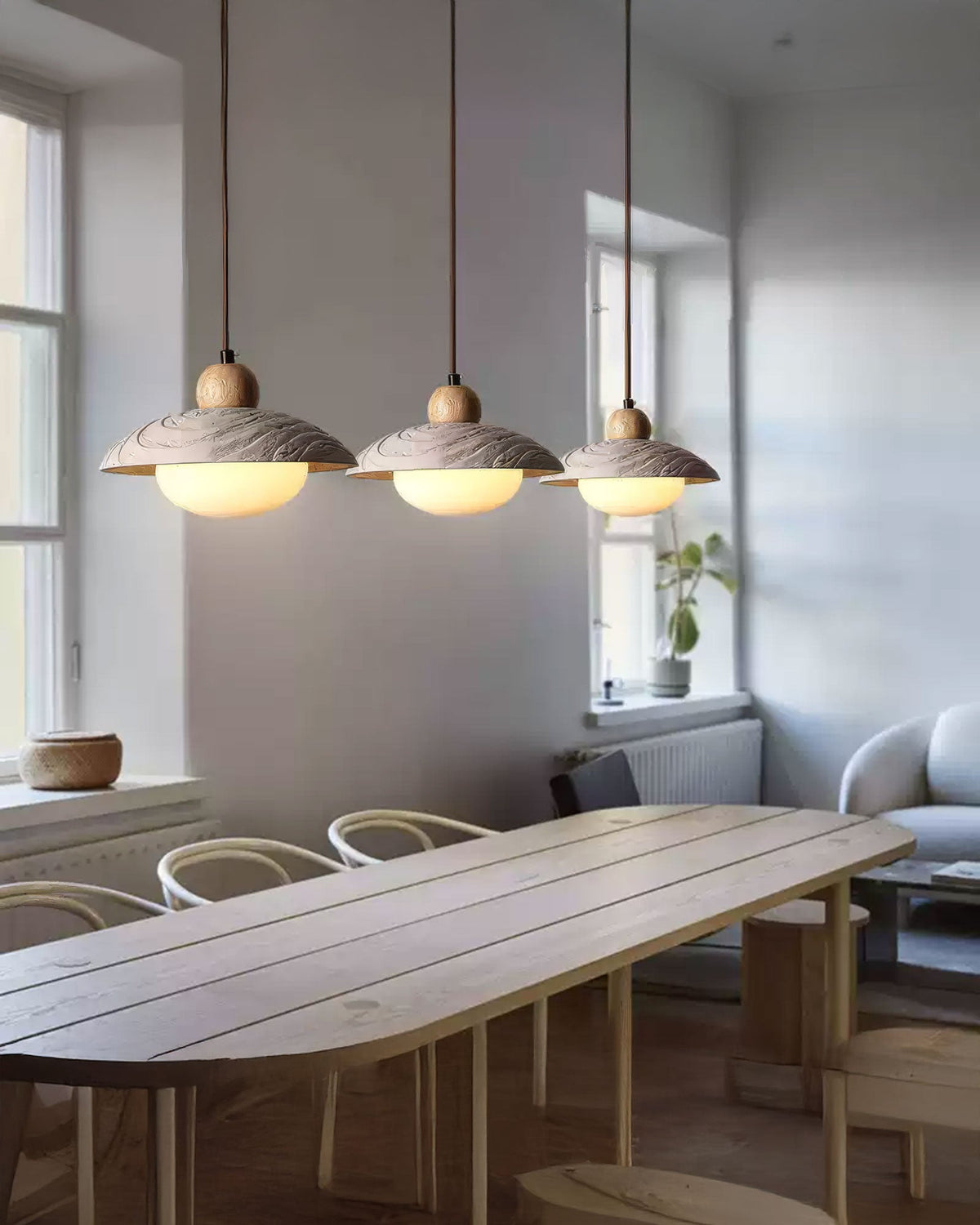 WOMO Dome Cement Pendant Light - WM3101 — product view 6