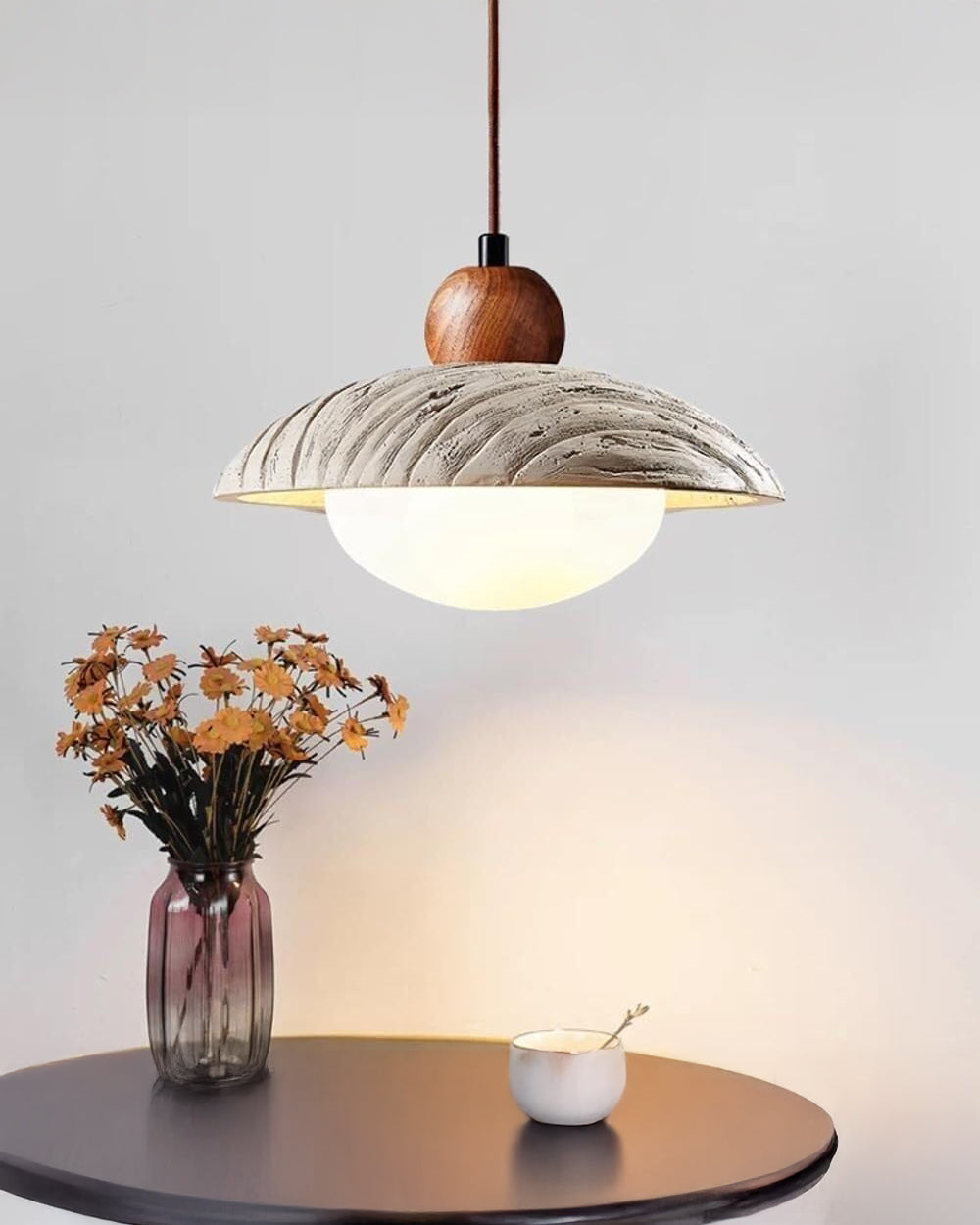 WOMO Dome Cement Pendant Light - WM3101 — product view 7