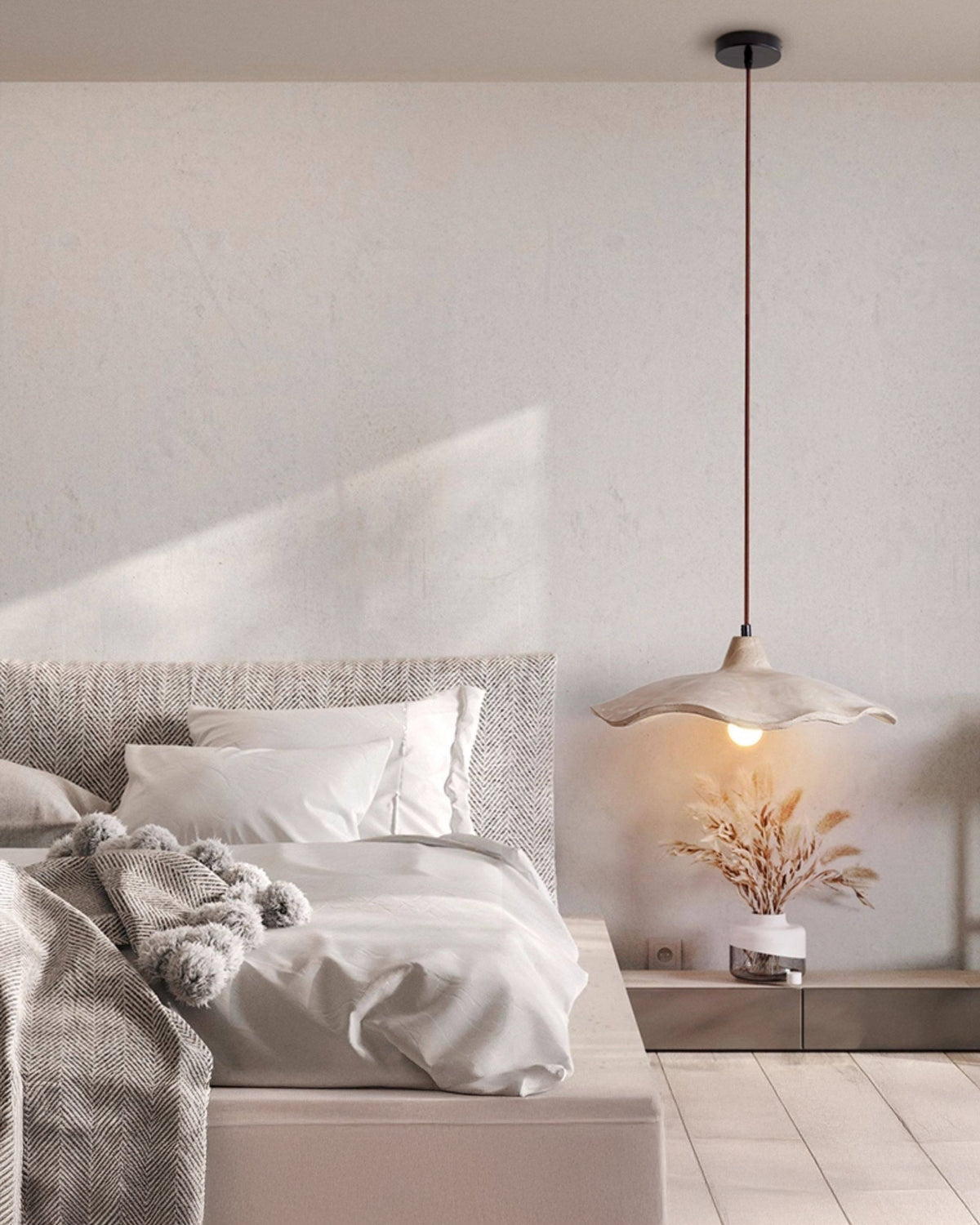 WOMO Modern Flower Cement Pendant Light - WM3102 — product view 5
