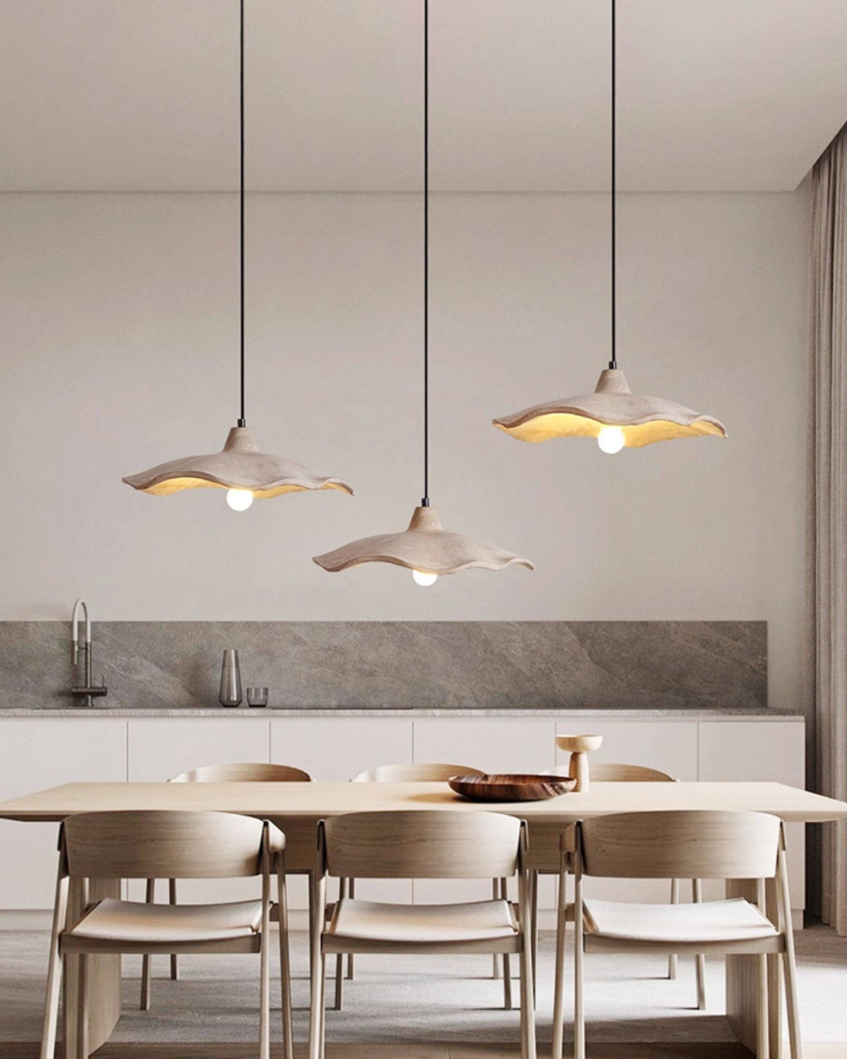 WOMO Modern Flower Cement Pendant Light - WM3102 — product view 7