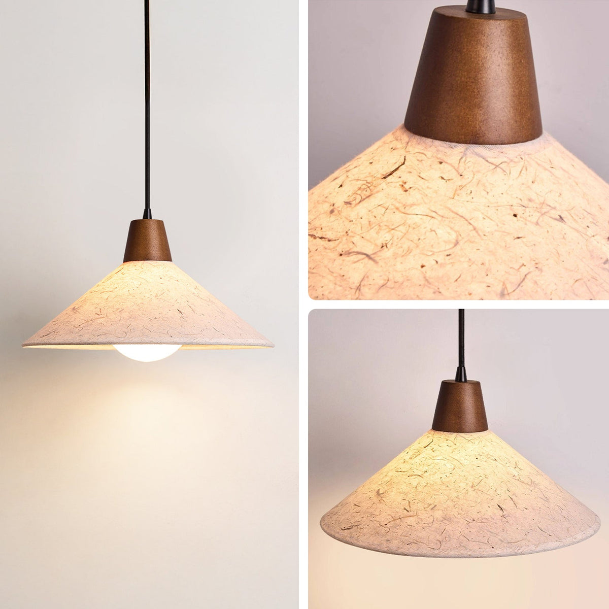 WOMO Pice Paper Cone Pendant Light - WM3107 — product view 7