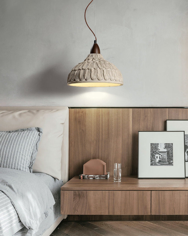 WOMO Engraving Dome Cement Pendant Light-WM3114 — product view 6