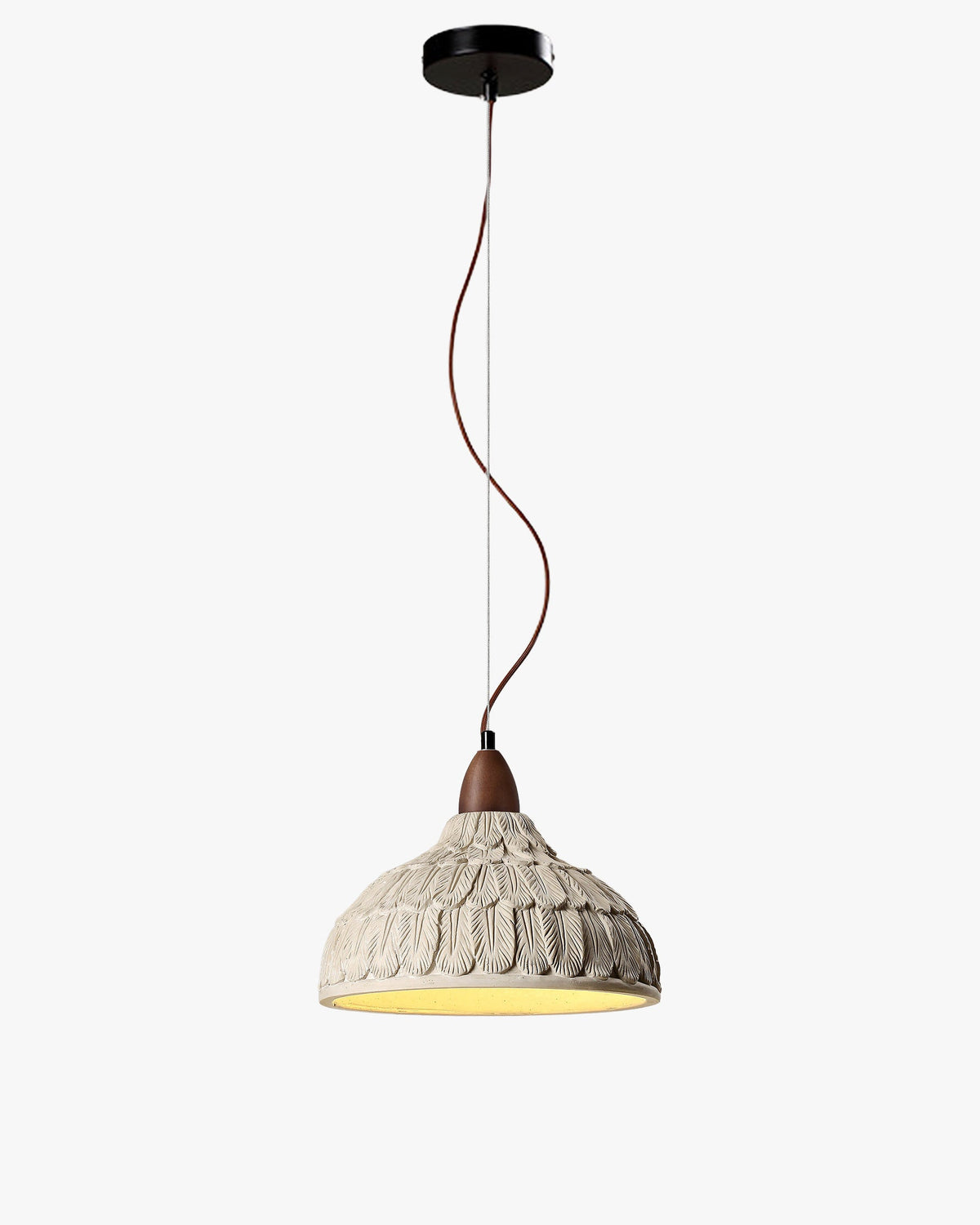 WOMO Engraving Dome Cement Pendant Light-WM3114 — product view 1