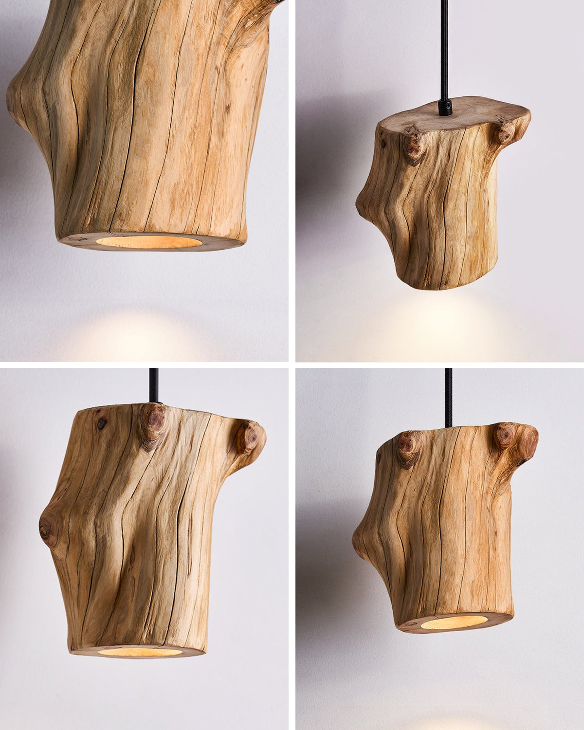 WOMO Natural Wood Pendant Light - WM3120 — product view 7