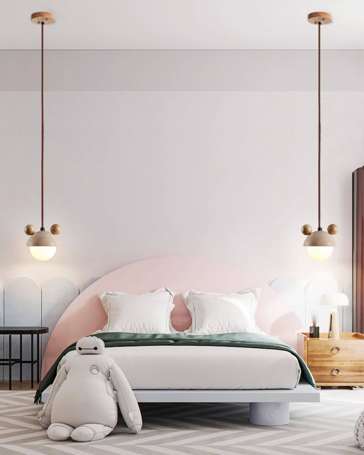 WOMO Travertine Globe Pendant Light - WM3125 — product view 6