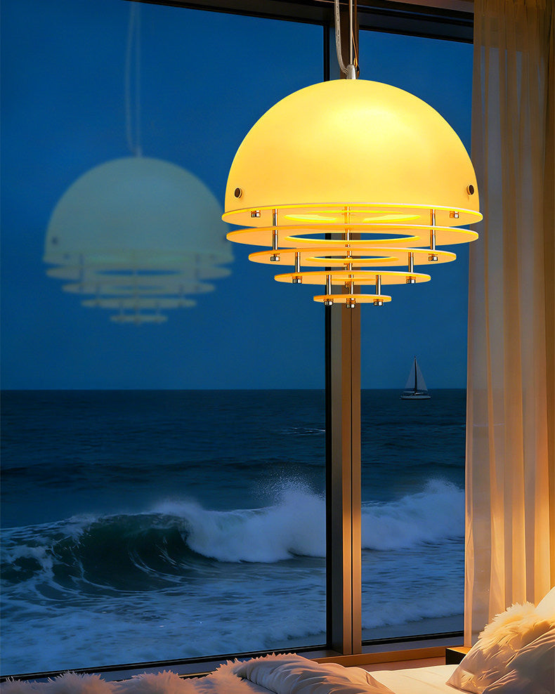 WOMO Contemporary Glass Globe  Pendant Light - WM3126 — product view 3