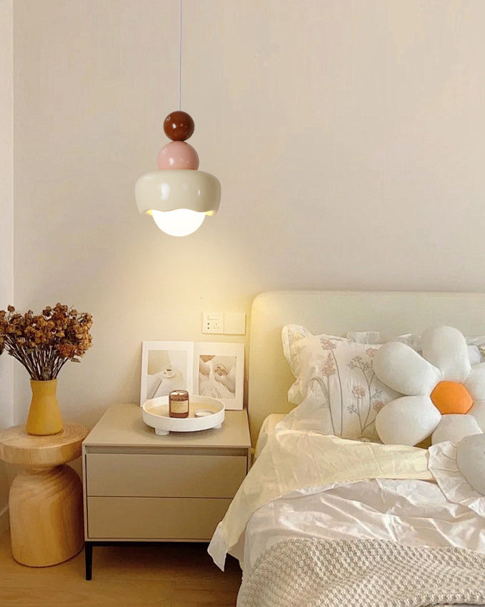 WOMO Resin Glass Flower Pendant Light - WM3133 — product view 5