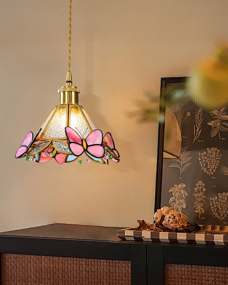WOMO Butterfly Glass Cone Pendant Light - WM3138 — product view 3