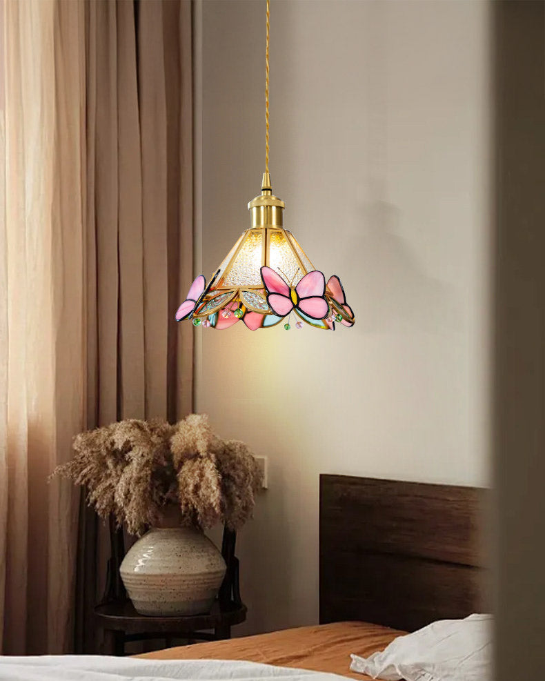 WOMO Butterfly Glass Cone Pendant Light - WM3138 — product view 4