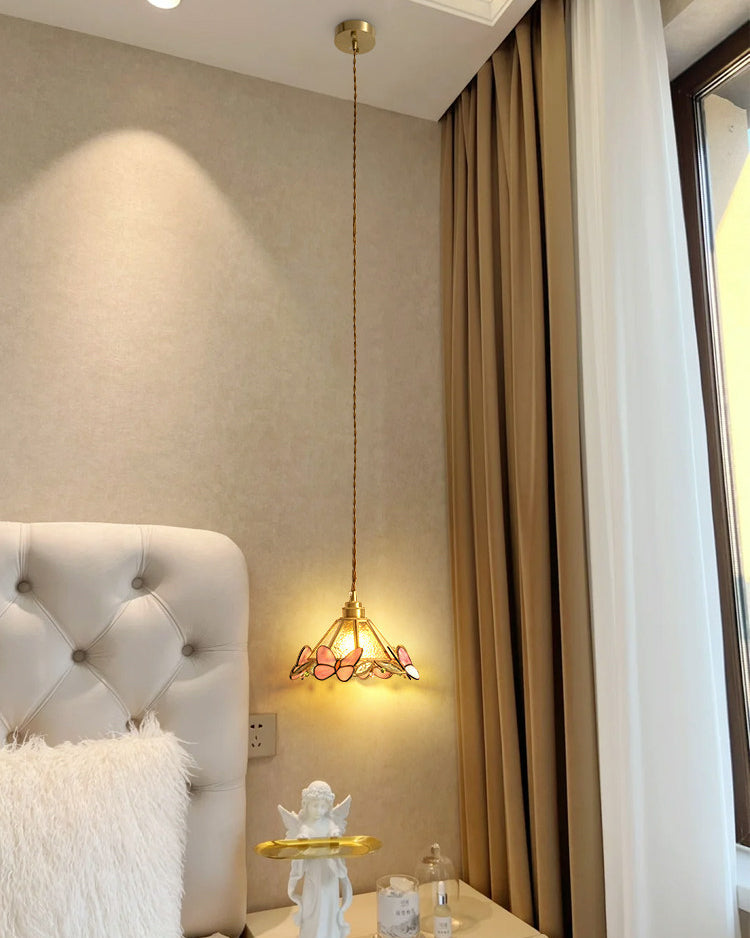 WOMO Butterfly Glass Cone Pendant Light - WM3138 — product view 6