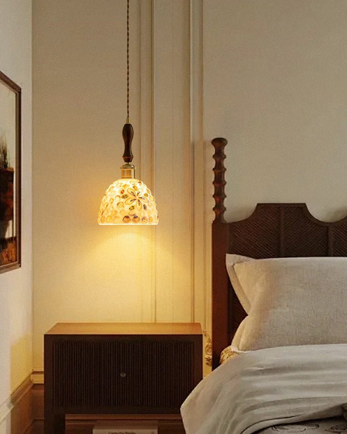 WOMO Art Glass Bell Pendant Light - WM3139 — product view 3
