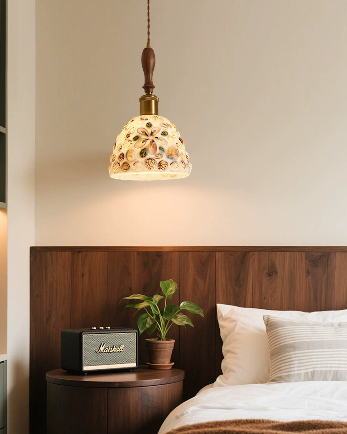 WOMO Art Glass Bell Pendant Light - WM3139 — product view 4