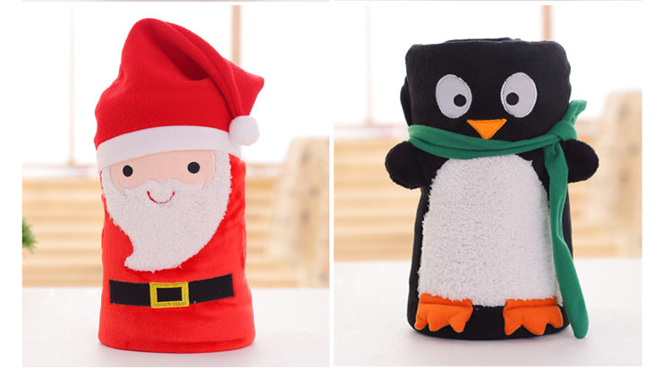 Cartoon Double Sided Flannel Christmas Blanket — product view 6