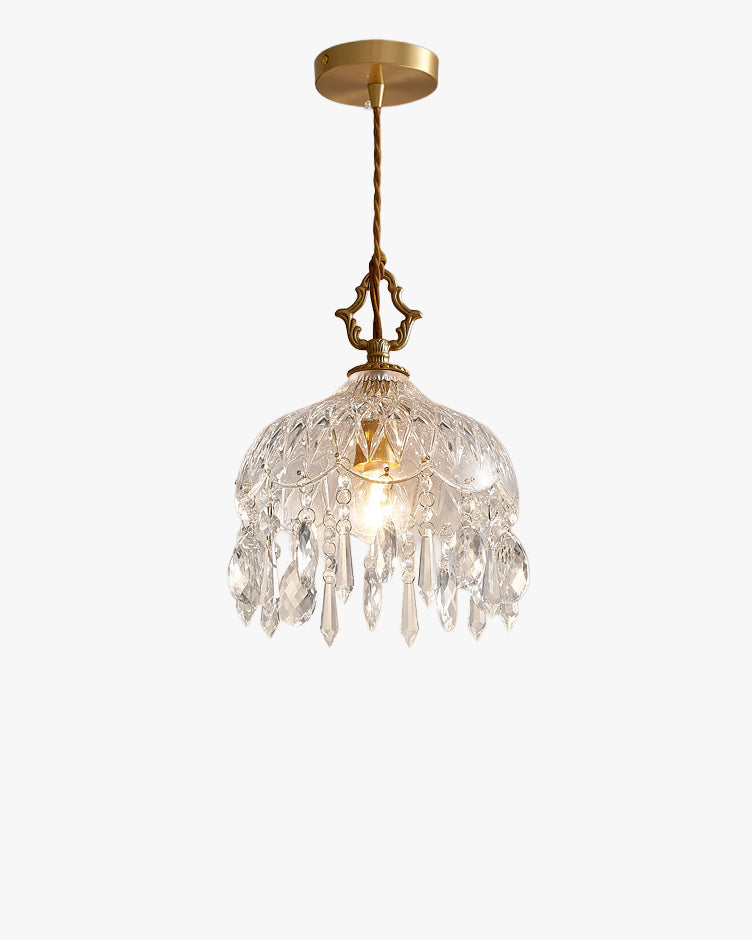 WOMO Crystal Fringe Pendant Light-WM3153 — product view 1