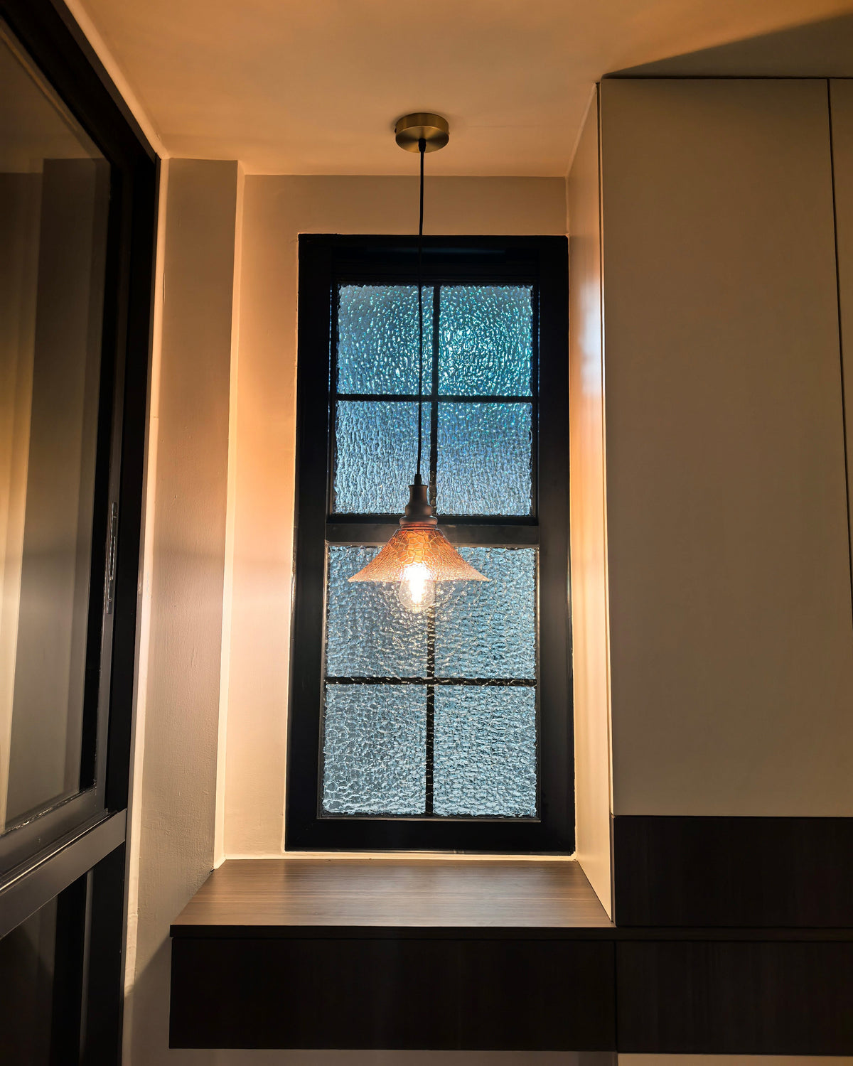 WOMO Glass Flower Rise and Fall  Pendant Light-WM3160 — product view 2