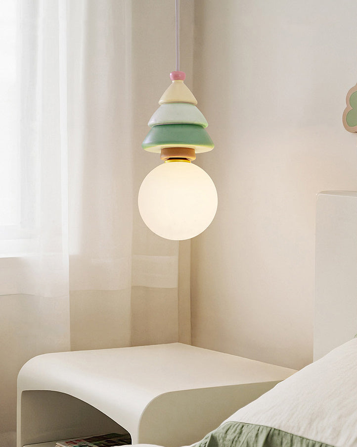 WOMO Christmas Tree Resin Pendant Light-WM3165 — product view 2