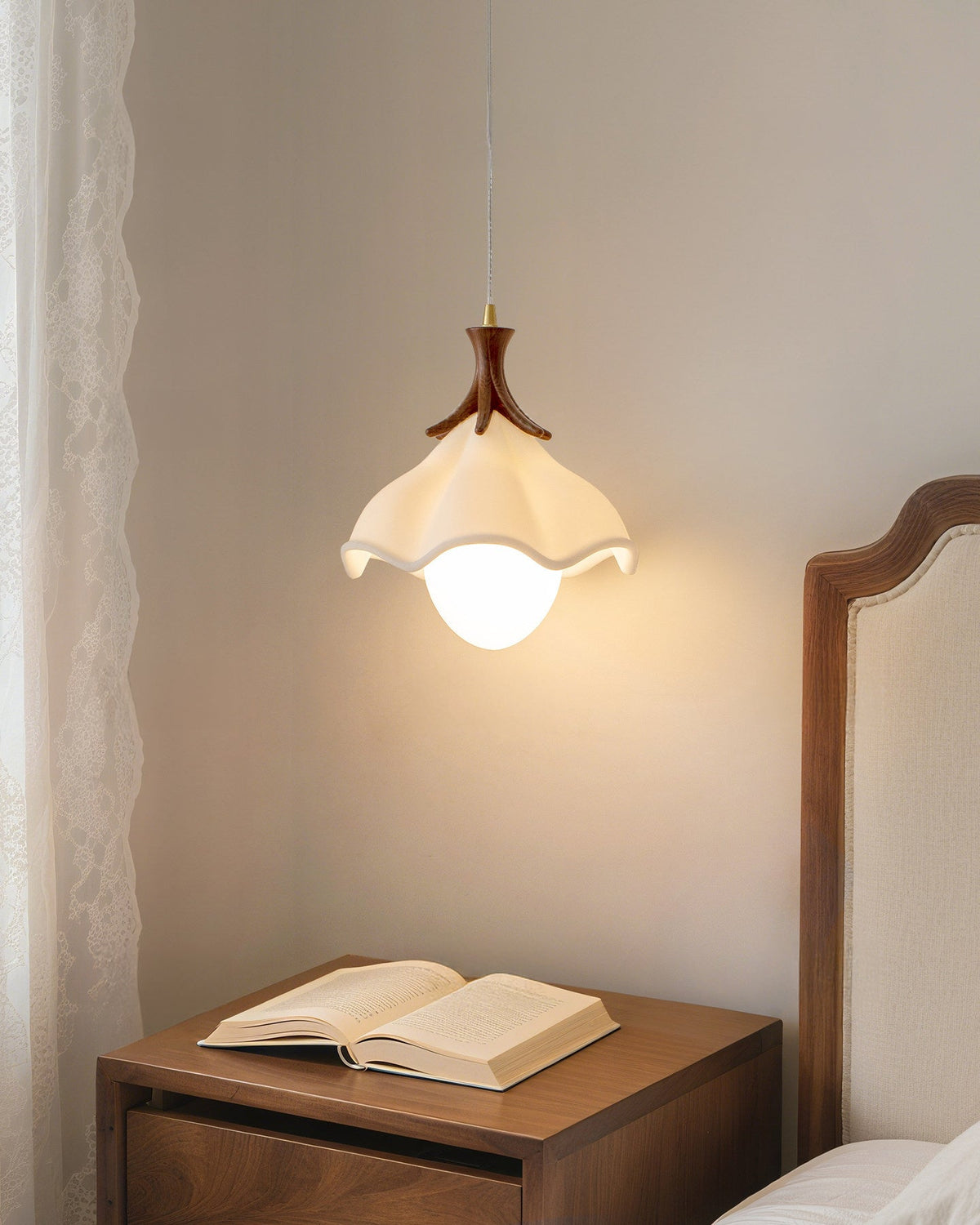 WOMO Resin Flower Pendant Light-WM3166 — product view 5